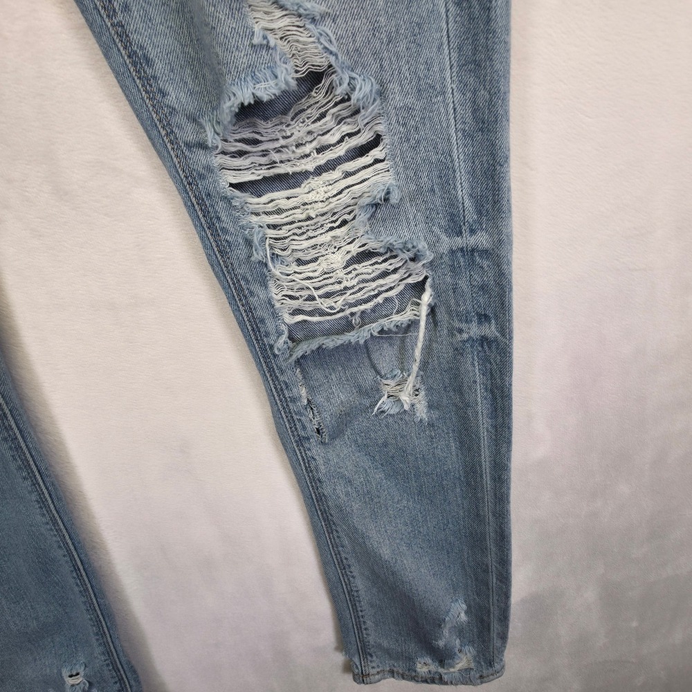 Pistola Distressed Jeans Womens 24 Light Wash Y2K Streetwear Grunge Ripped - Picture 14 of 16
